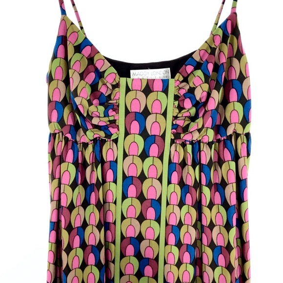 MAGGY LONDON Petites Multicolor Dress Stretch Sz 6P - Picture 3 of 8